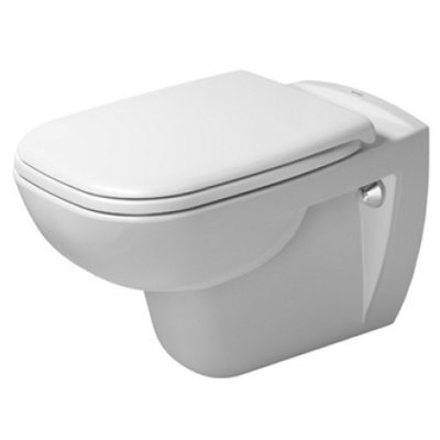 Cuvette de toilette allongée murale à double chasse D-Code (siège non inclus)