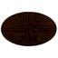 Table basse ovale en bois de 42 po pour le salon, table basse à 2 niveaux en bois massif avec tablette de rangement ouverte, assemblage facile-812689147
