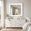 Miroir blanc commode Ivana