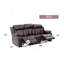 Canapé inclinable Daria G686-RS, brun foncé-683491442