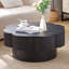 Table basse à pieds courbés de style campagnard avec table de bout et table d'appoint-80681483