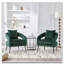 Chaise d'appoint rembourrée en velours-1167753843