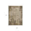 Tapis d'extérieur lavable abstrait brun et beige 5 pi x 8 pi