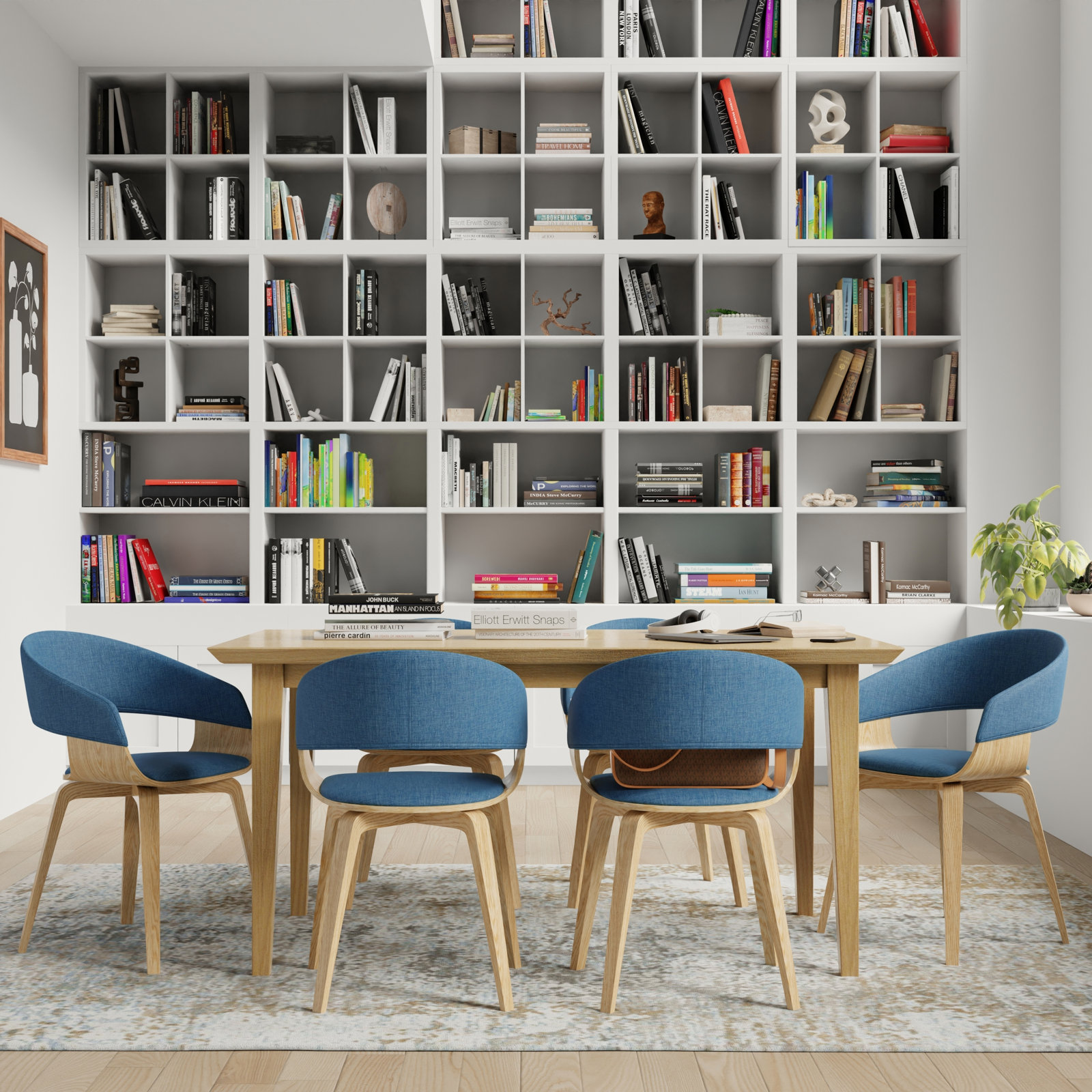 Lowell Dining Chair, Blue