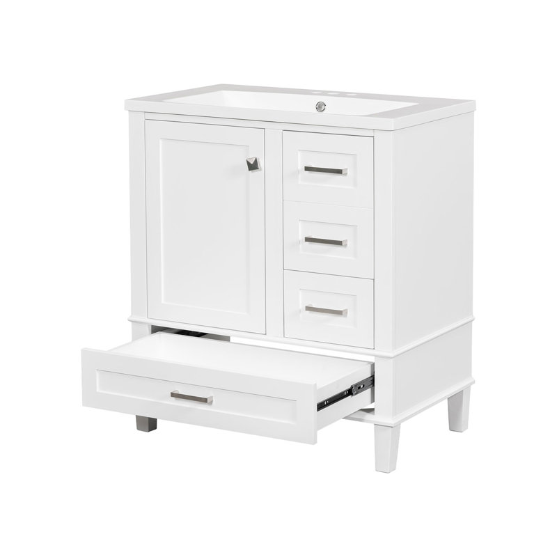 Ensemble de meuble-lavabo autoportant 30 po, Blanc