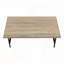 Table basse, accent, cocktail, rectangulaire, salon, métal, stratifié, brun, noir-1322757570-1322757573