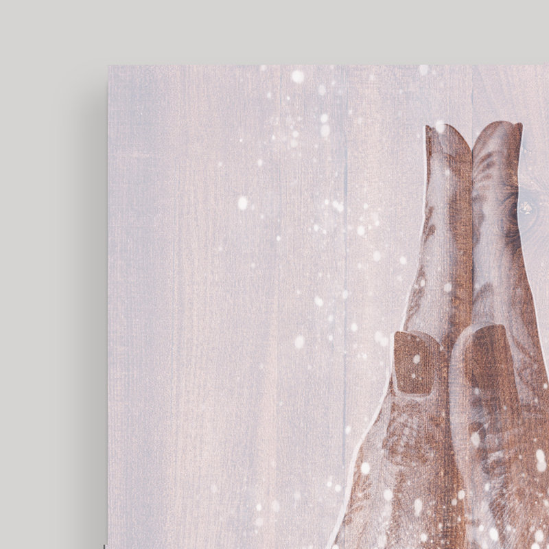 Namaste - impression sur toile tendue, H 30 po x l 20 po x P 1,5 po