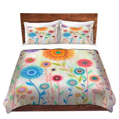 Polyester Floral Duvet Cover