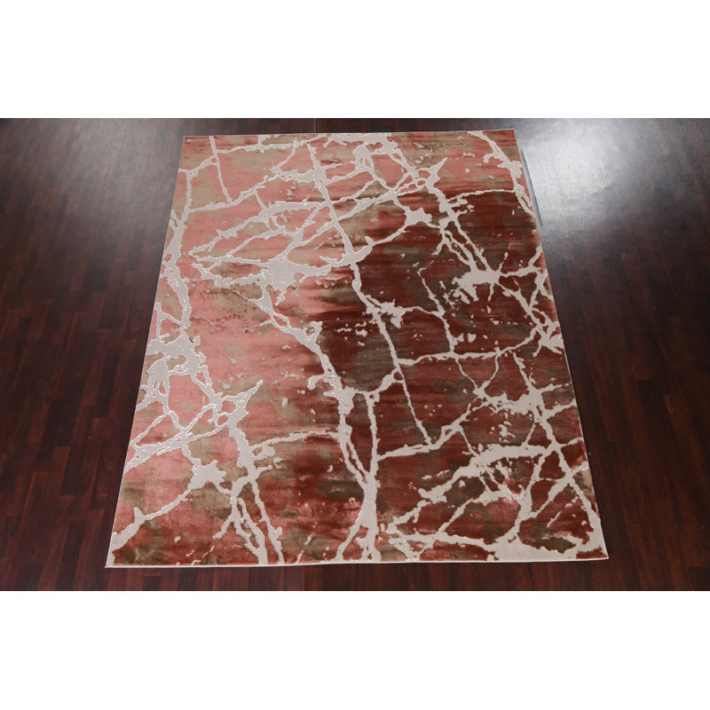 Ricah Abstract and Oriental Indoor Rug, Rectangle 7'10" x 9'10"