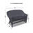 Armbruster 52'' Wide Straight Wicker Loveseat Cover