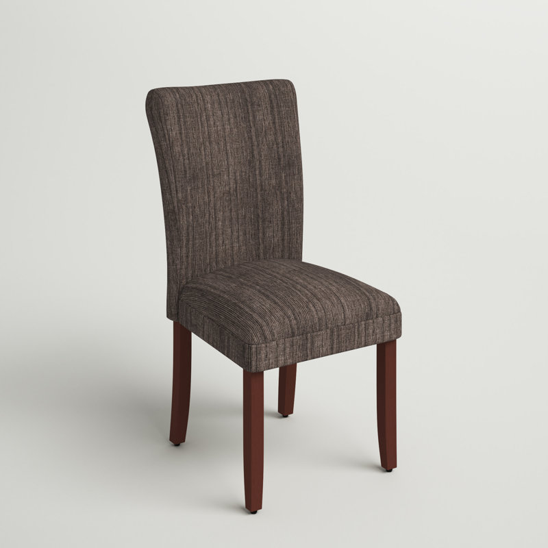 Carista Upholstered Parsons Dining Chair, Textured Brown