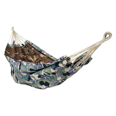 2-Person Jacquard Double Hammock - White-Capped Waves