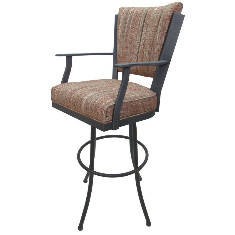  Tabouret pivotant en métal 34 po, Gris