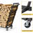 Latashia 31.1'' W Metal Log Rack