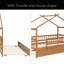 Lit en bois avec lit gigogne simple-1422615088