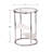 Ledermore Glass Top End Table