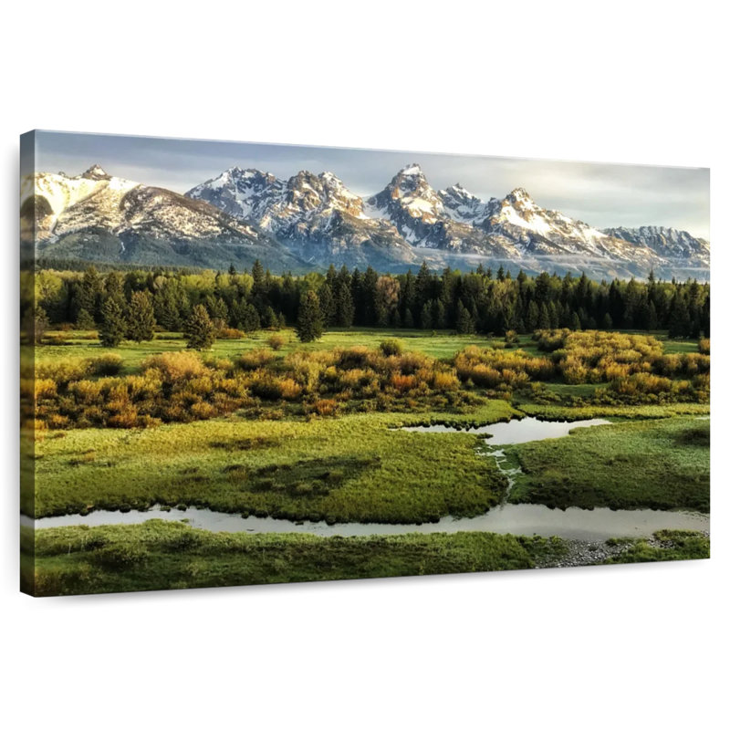Alvord Majestic Wyoming Mountain Range, 24" H x 36" W