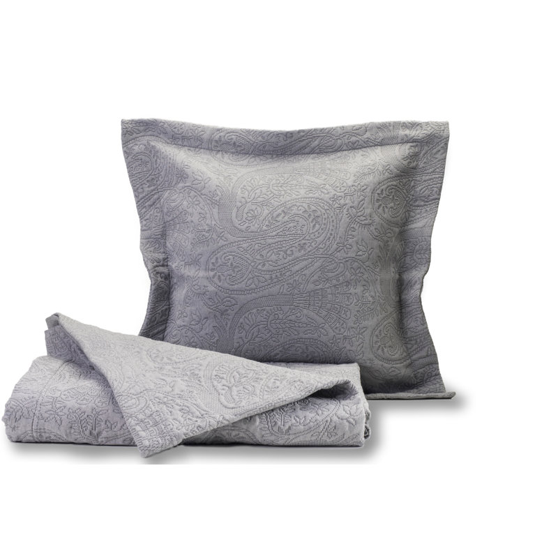 Kaitlyn Cotton Blend Envelope Sham, Grey