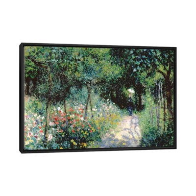 «Women in a Garden, 1873» par Pierre-Auguste Renoir - Estampe numérique sur toile tendue avec châssis
