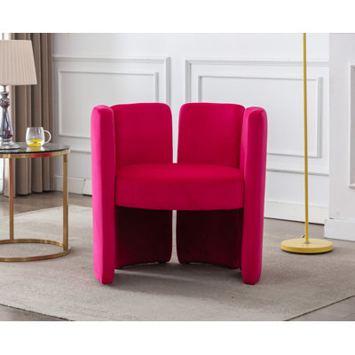 Chaise d'appoint en velours Dal
