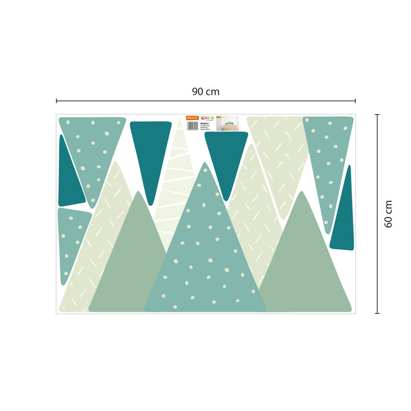 Non-Wall Damaging Wall Decal, Green