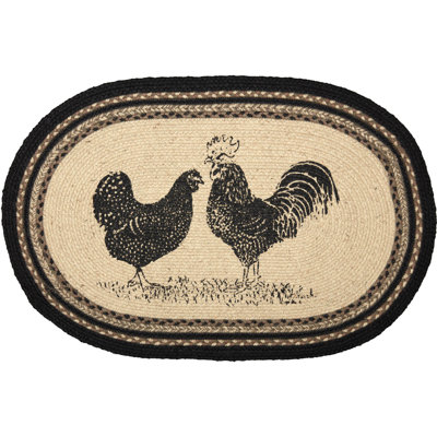  Tapis tressé en coton / jute