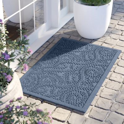 Ottomanson Stepwell Collection Utility Ribbed Garage Mat/Patio/Long Hallway Runner Rug, Gray