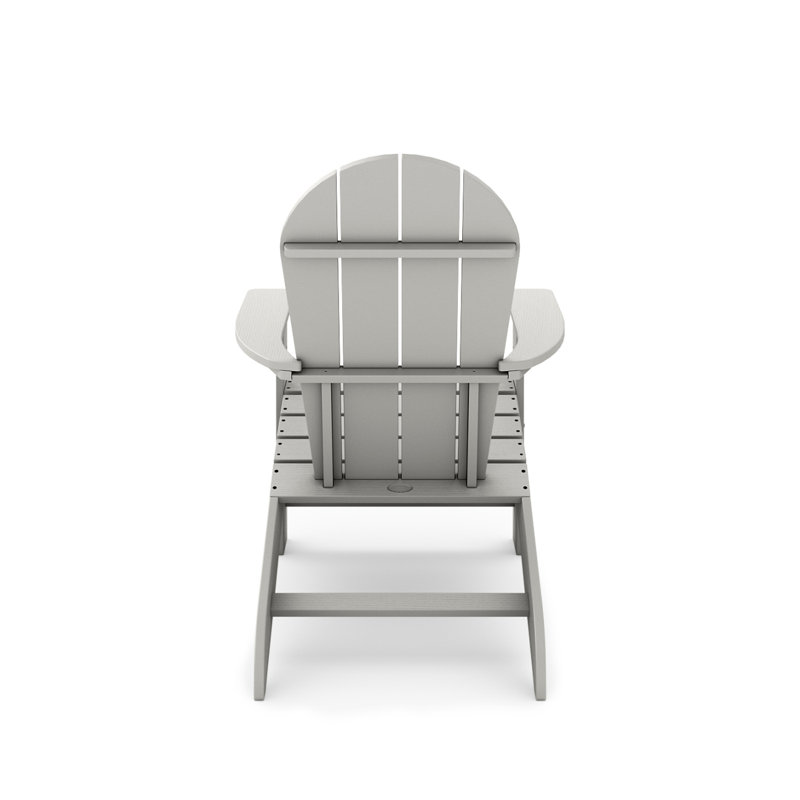 Adirondack Chair – Premium HDPE Poly Lumber For Pool, Patio, And Garden Elegance, Dark Gray
