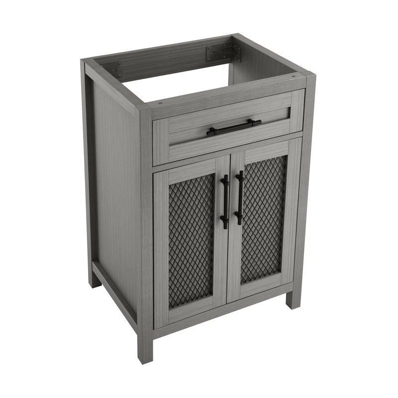 Meuble-lavabo gris Calice