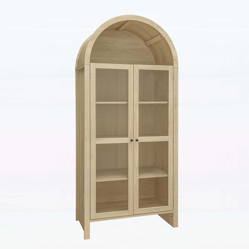 Garde-manger arqué de 70,28 po de hauteur, armoire polyvalente pour la cuisine, la salle à manger et le salon