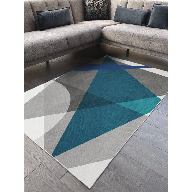 Tapis intérieur / extérieur lavable en chenille gris Kala, Rectangle 3 pi 3 po x 4 pi 11 po