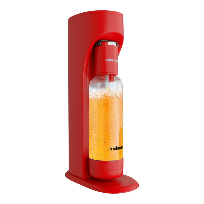 Drinkmate OmniFizz Drinks Carbonator - Machine Only, Royal Red