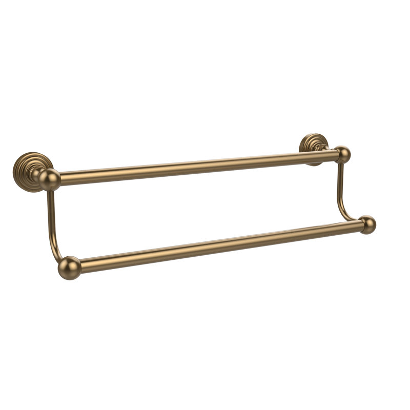 Porte-serviettes mural double Beresford, Bronze brossé, H 5 po x l 24 po x P 7 po