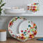 Service de table léger en porcelaine tendre et résistante aux ébréchures Mikasa Karina, 12 pièces, service pour 4