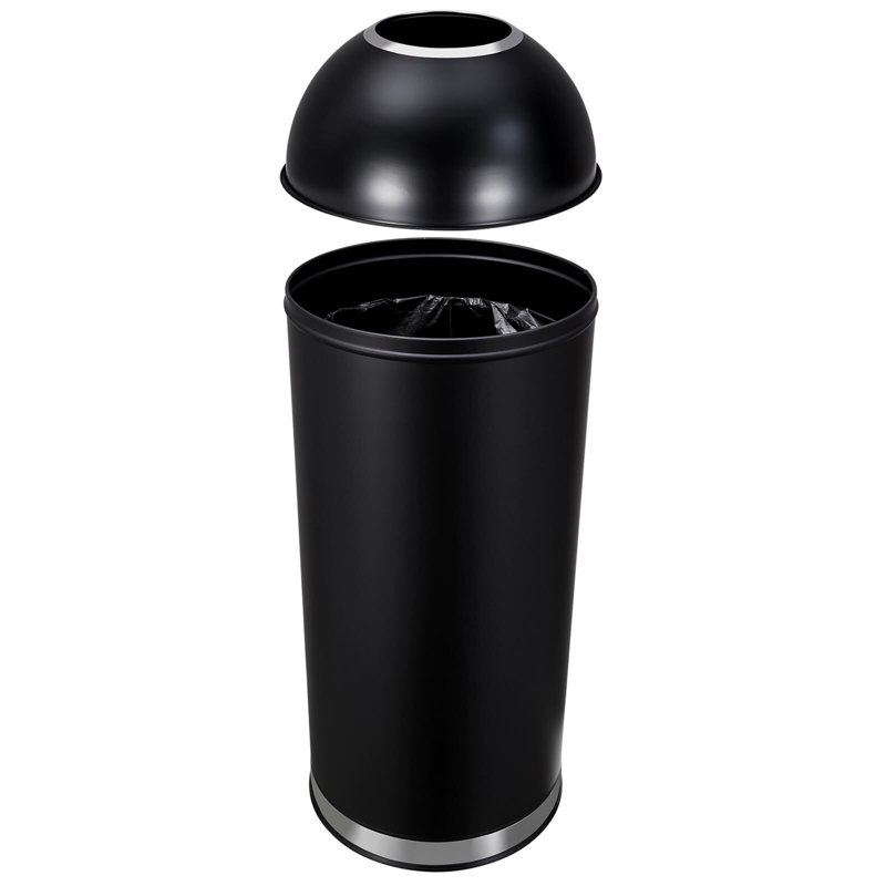 Poubelle en acier ouverte (17 gallons)