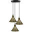 Wier 3 - Light Black Cluster Pendant