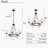 Yedidal 5-Light Dimmable Shaded Wagon Wheel Chandelier