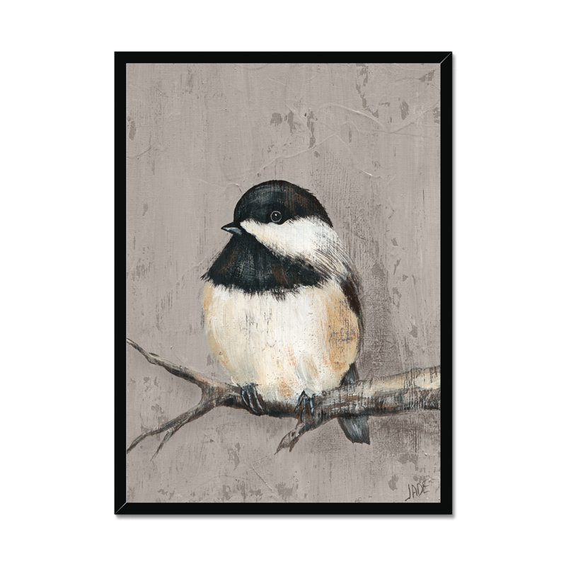 Winter Bird IV by Jade Reynolds - Wrapped Canvas Painting Print, Black Framed Paper Print, 50cm H x 34cm W
