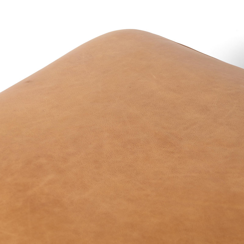 Sinclair Ottoman, Palermo Butterscotch Genuine Leather