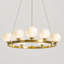 9 - Light Brushed Gold Pendant