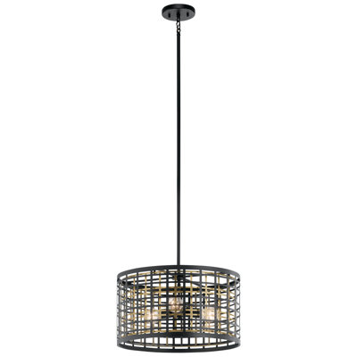 Aldergate 3 - Light Dimmable Drum Chandelier