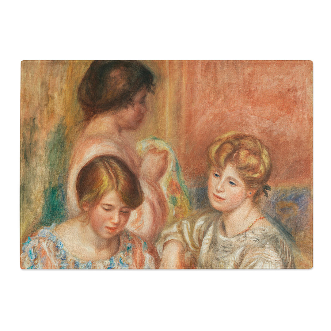 Embroiderers by Pierre-Auguste Renoir Chopping Board