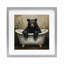 «Black Bear Bath Time», reproduction sous verre encadrée, design par Tina LeCour-1659342071-1659342074