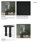 Sonel Matte Black Wood Pedestal Foyer Table