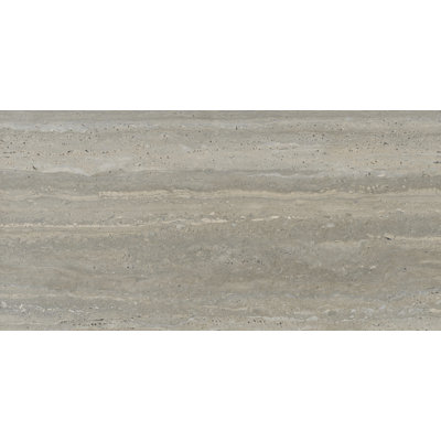 24"x48" Dorica Travertine Look Porcelain Tile In Greige Color