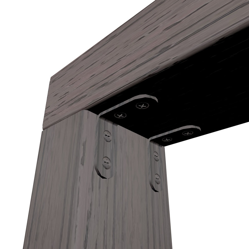 Espresso Brown 84'' H x 60'' W Modern Vinyl Garden Trellis