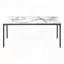 Ensemble de tables basses 3 pièces avec stratifié aspect marbre blanc et structure en métal noir-1626720255-1626720193
