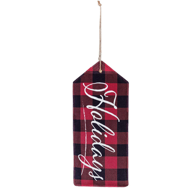 Étiquette de porte réversible Holiday