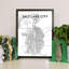 « Salt Lake City Map », impression d’art graphique dans des tons-31735282
