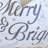 Merry & Bright Christmas Throw Pillow
